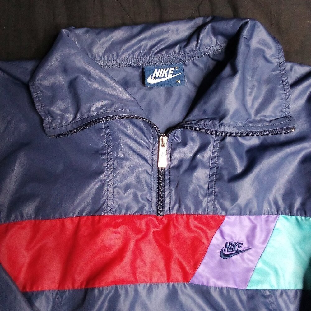 Vintage 80s Nike Pullover Windbreaker Jacket
